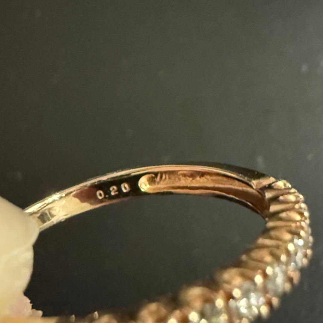 tsutsumi ツツミ ハーフエタニティリング ダイヤ K14 PG