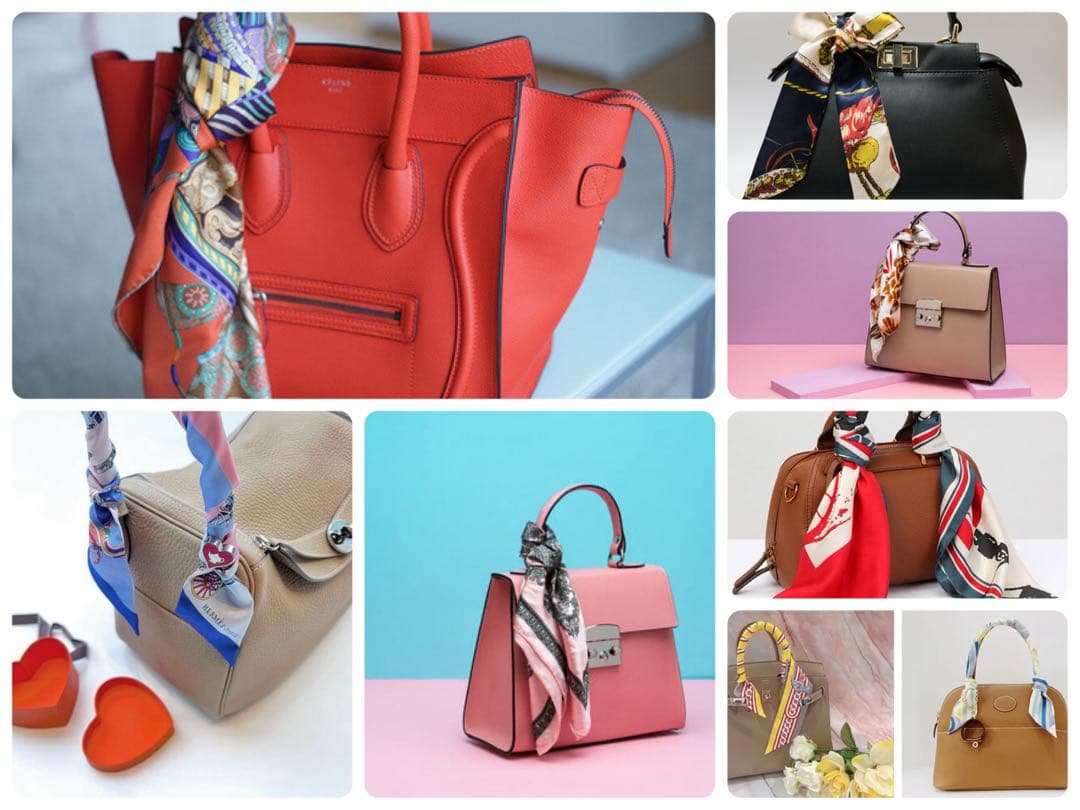 HERMES エルメス スカーフ シルク カレ90 大判 馬のリボン飾り マルチ