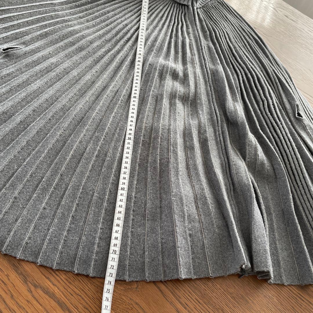 VALENTINO ヴァレンティノ プリーツ ケープコート ニット M