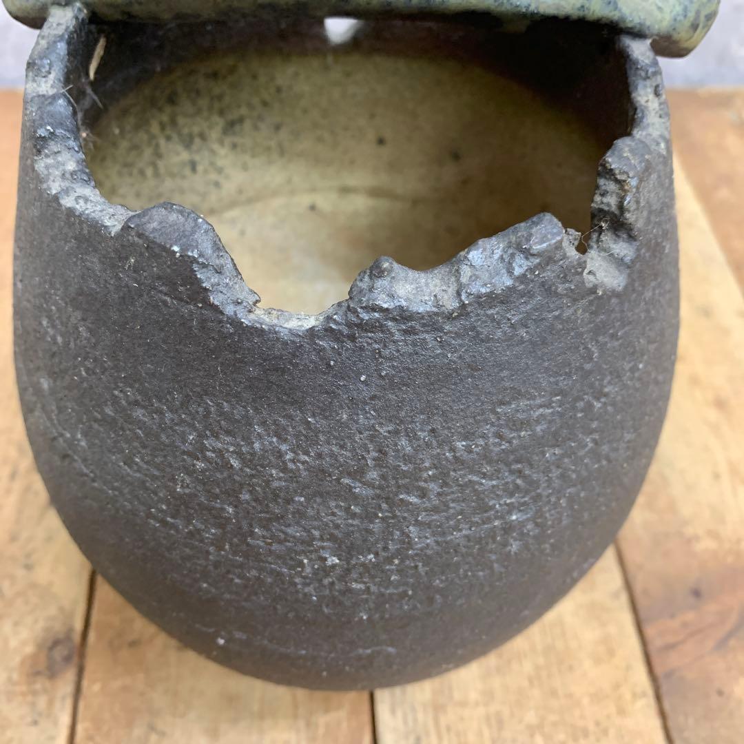 D-壁 【ヴィンテージ】和モダン 陶器 かご編みデザイン プレート 大皿