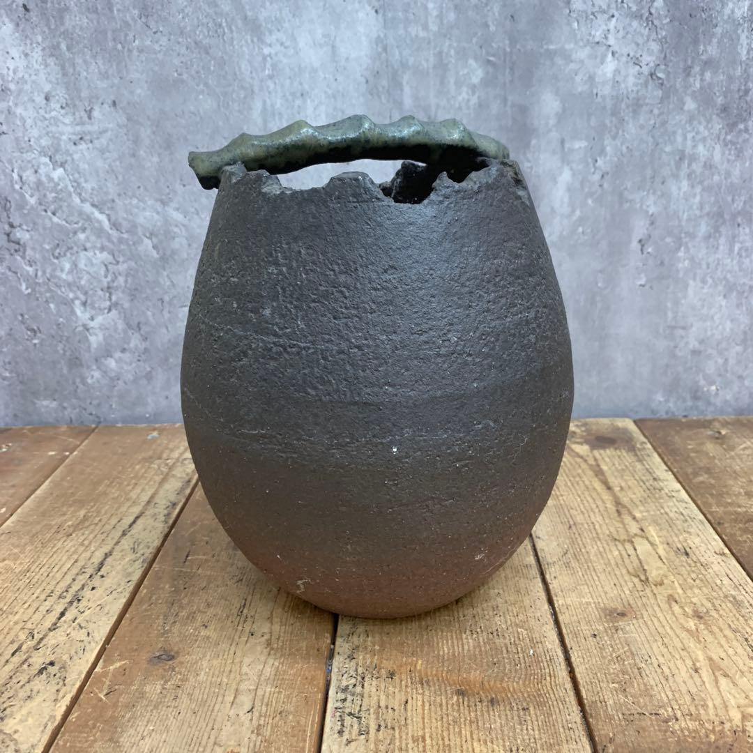 D-壁 【ヴィンテージ】和モダン 陶器 かご編みデザイン プレート 大皿