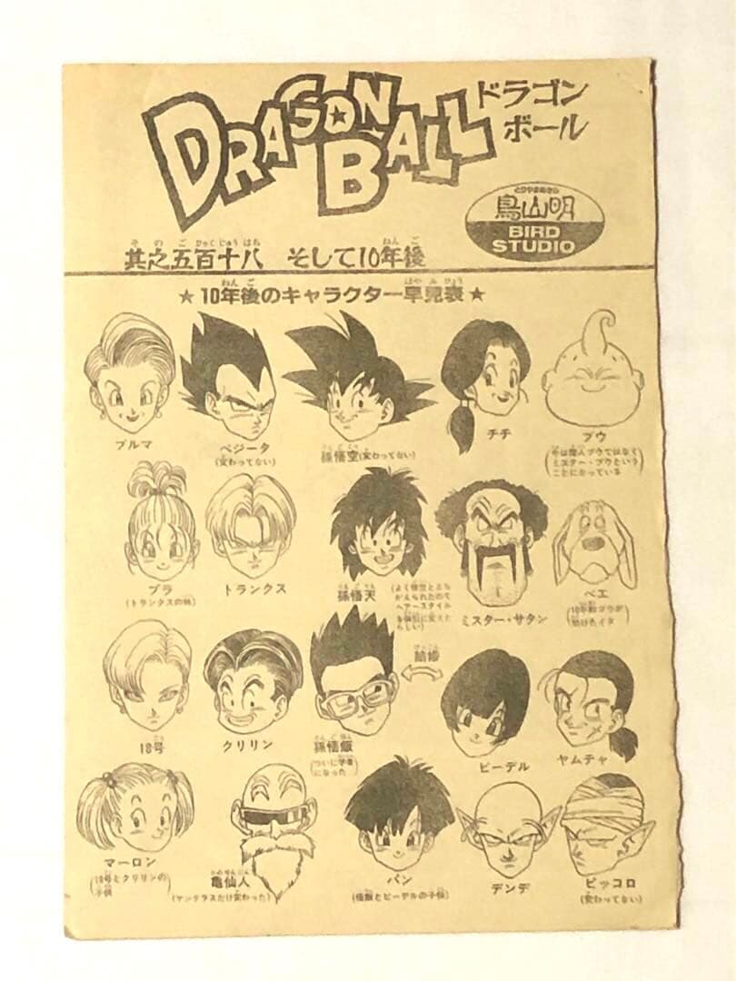 切り抜き ジャンプ ドラゴンボールZ 其之五百十八 希少　DRAGON BALL