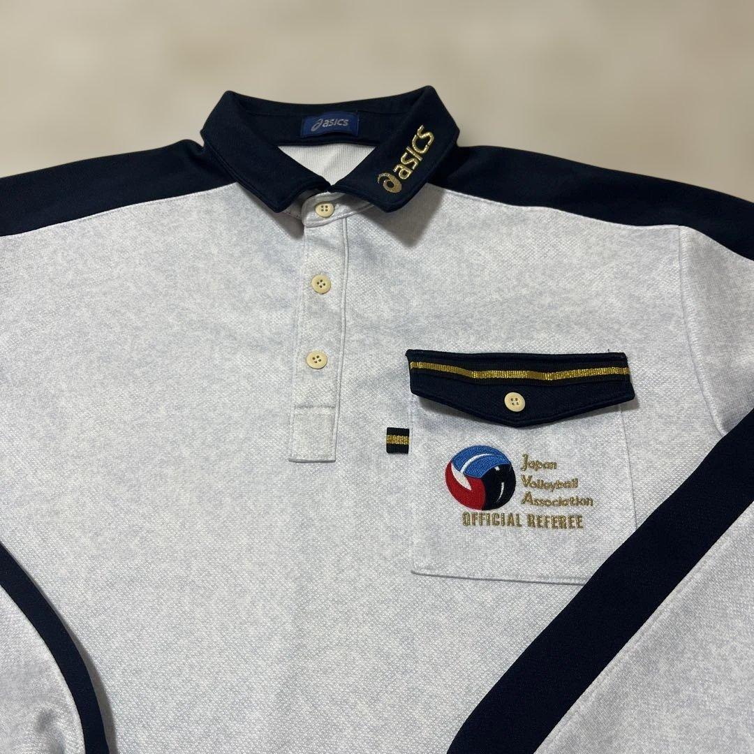 日本バレーボール協会 公式審判シャツ　レフェリーウェア　長袖　アシックス XO