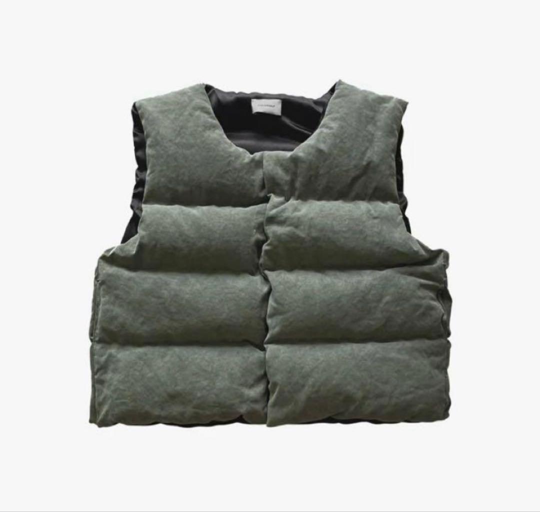 ジャケット・アウター ASKYURSELF MILITARY CANVAS PUFFER VEST