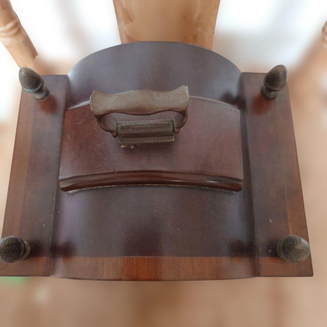 アンティーク置き時計手巻き　ワルミンクムーンフェイス