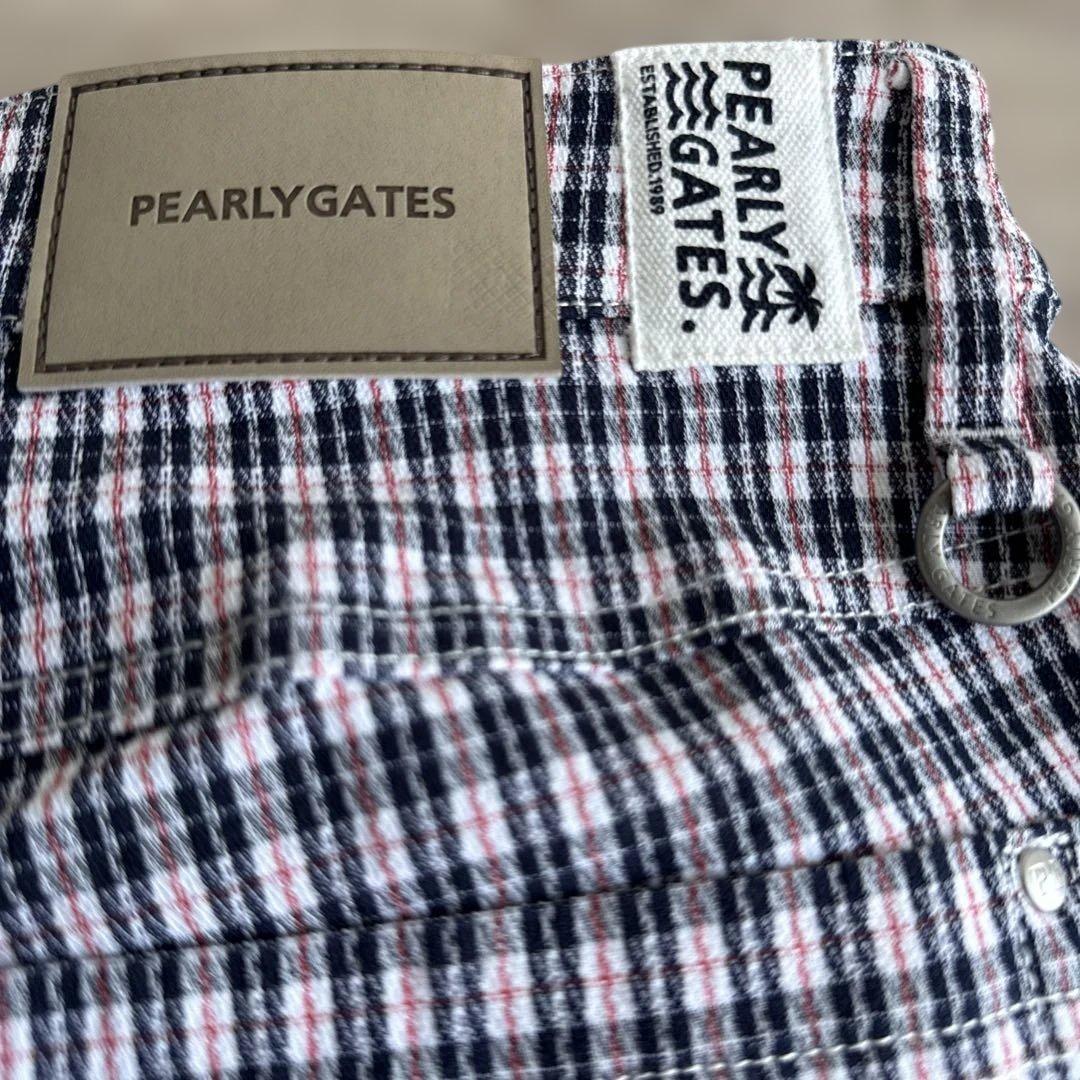 PEARLY GATES チェック柄 ゴルフパンツ S