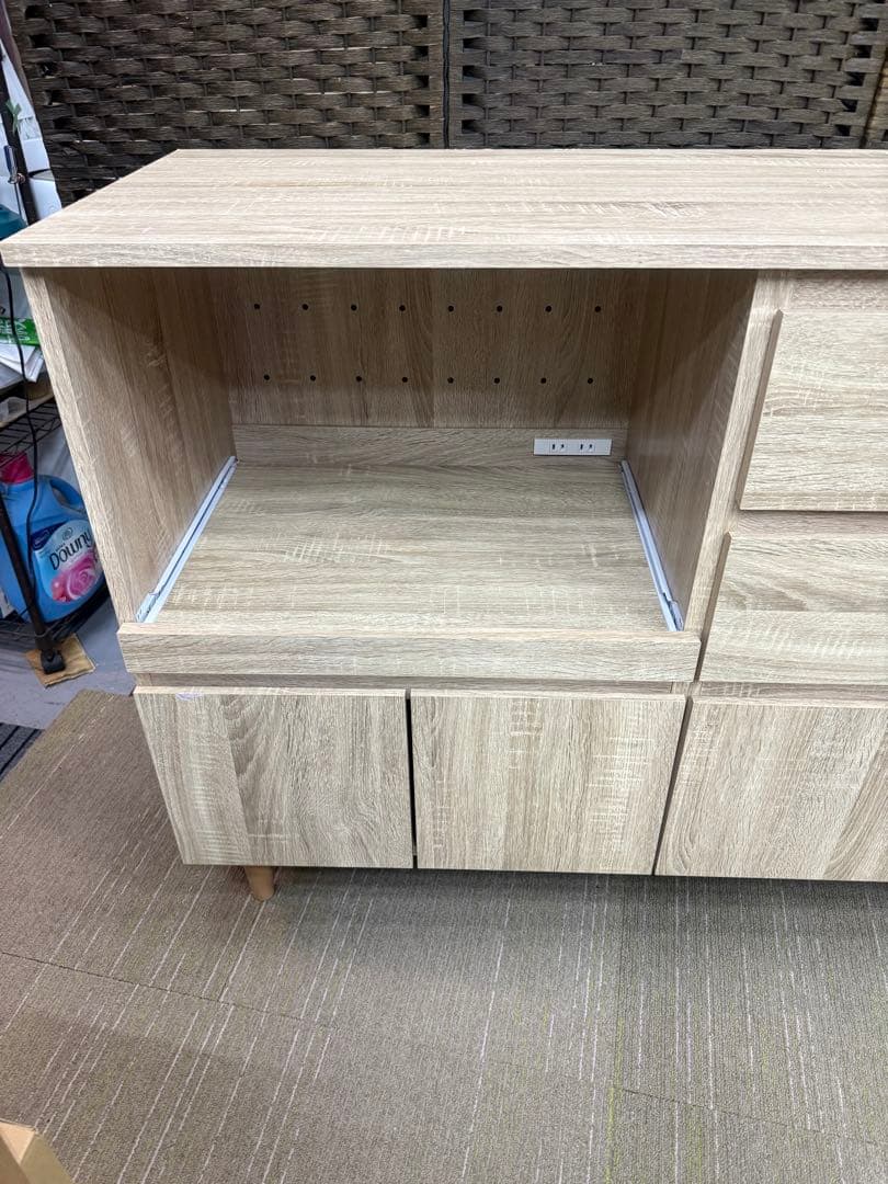 【洗浄消毒作業済】LOWYA ロウヤ　キッチンカウンター　レンジ台　ケンニラ