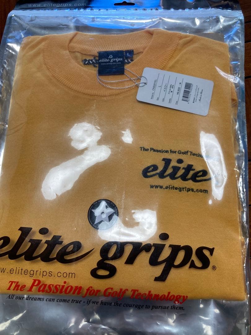 elite grips ゴルフ用セーター Lサイズ イエロー新品未使用品です