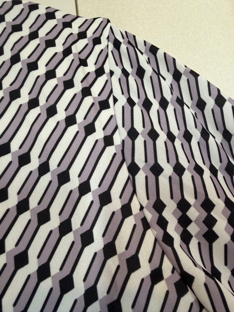 PINKY&DIANNE スクエアドットバイアスプリントワンピース 38 完売品