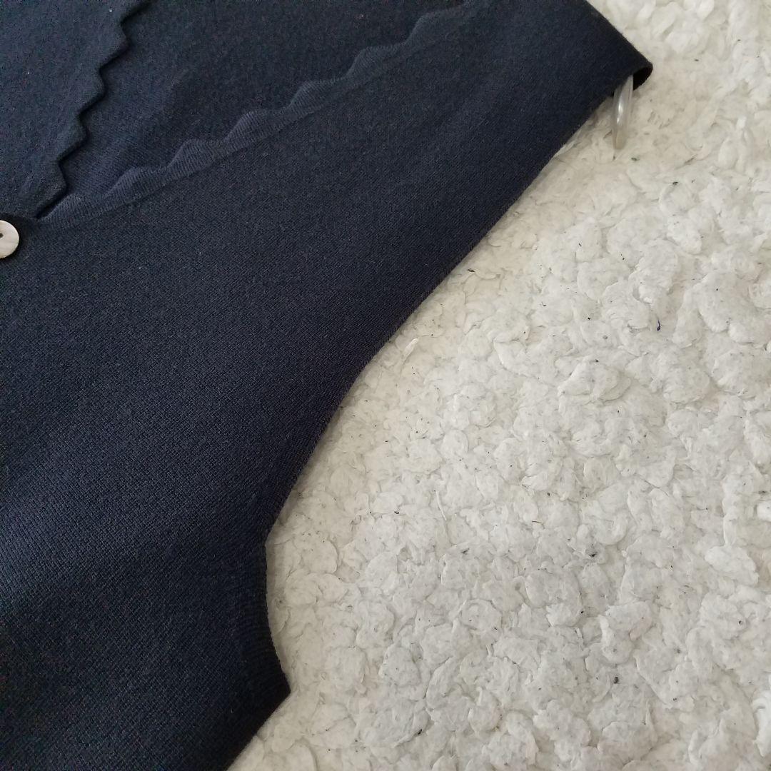 美品✨GALERIE VIE ウーステッドミラノリブ ベスト スカラップ ジレ
