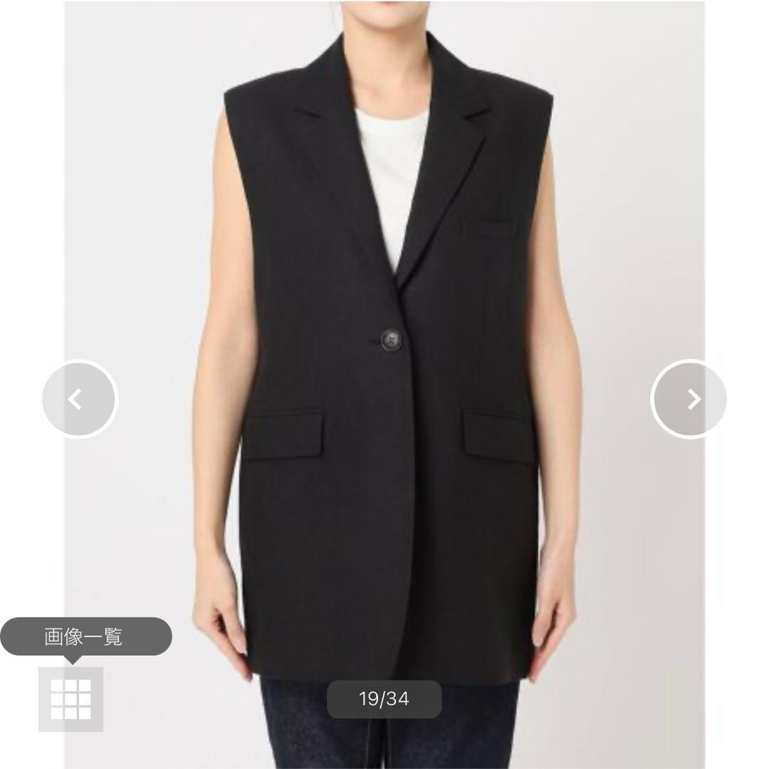 JOURNAL STANDARD L'ESSAGE LI テーラードベスト　黒