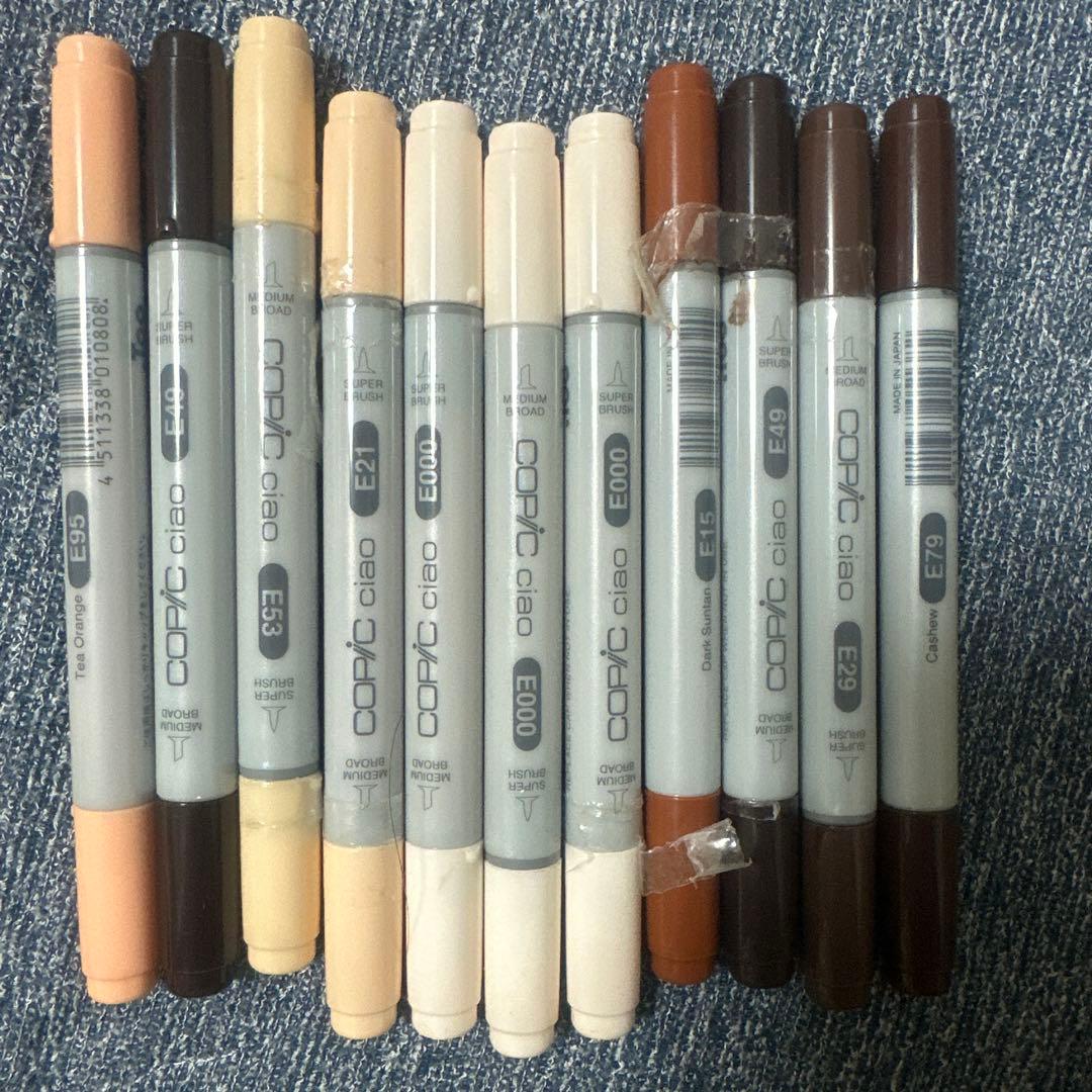 最終値下げ！コピック、マルチライナー、ホワイト、ペン消しゴム約170本セット