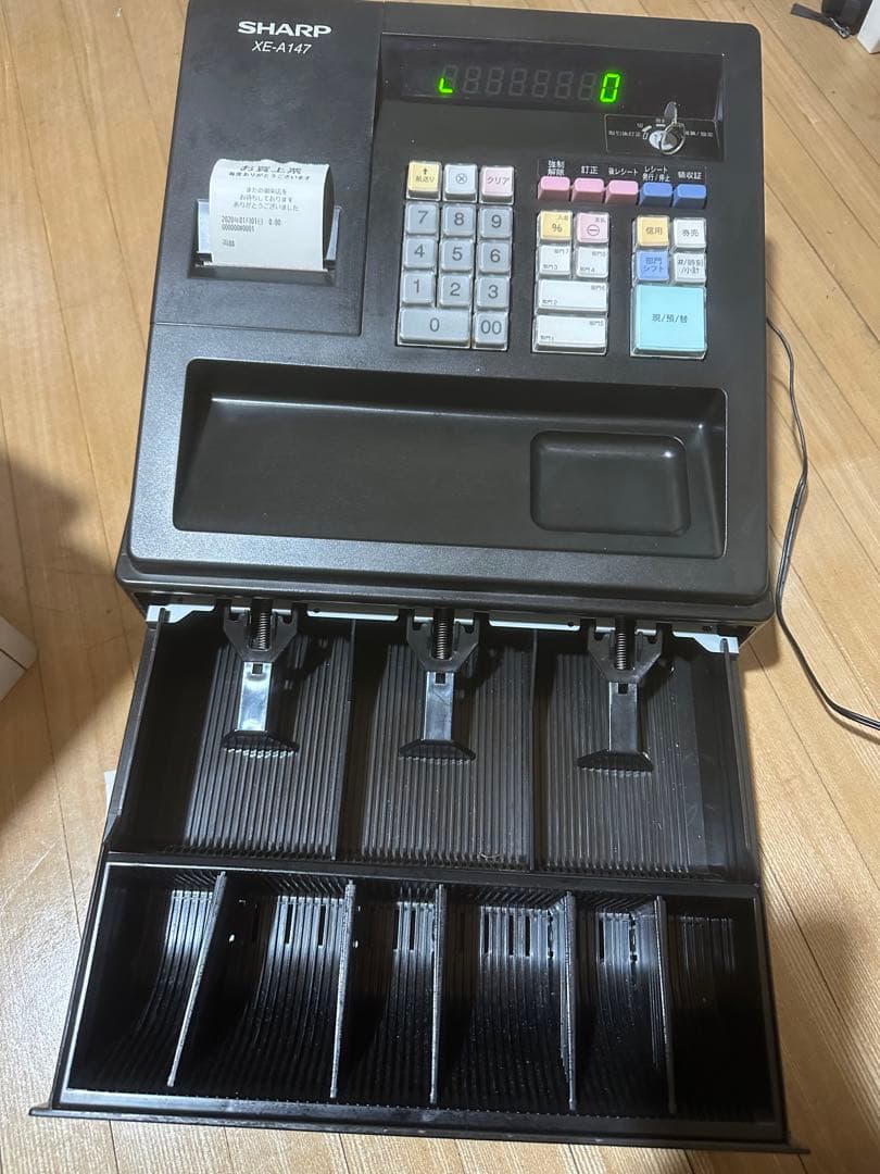 美品 SHARP XE-A147 レジスター　動作確認済み