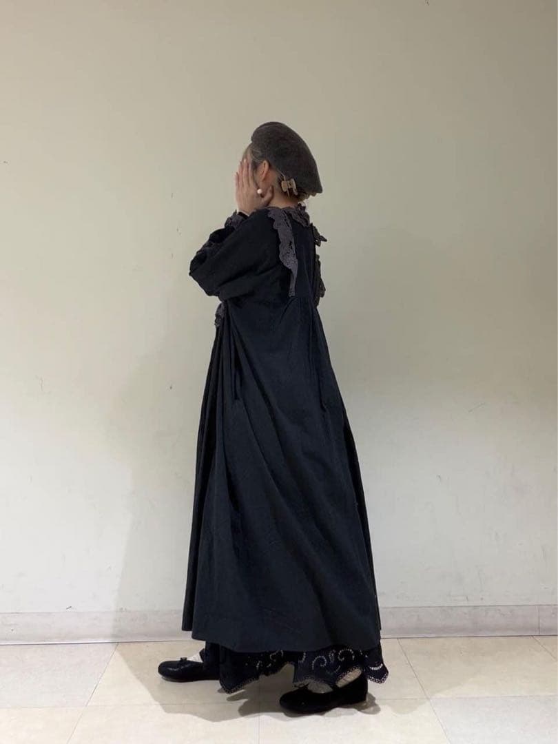 TSUHARU by Samansa Mos2 ドビーバテンレースワンピース　M