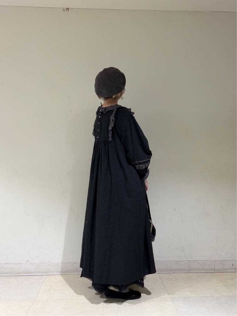 TSUHARU by Samansa Mos2 ドビーバテンレースワンピース　M