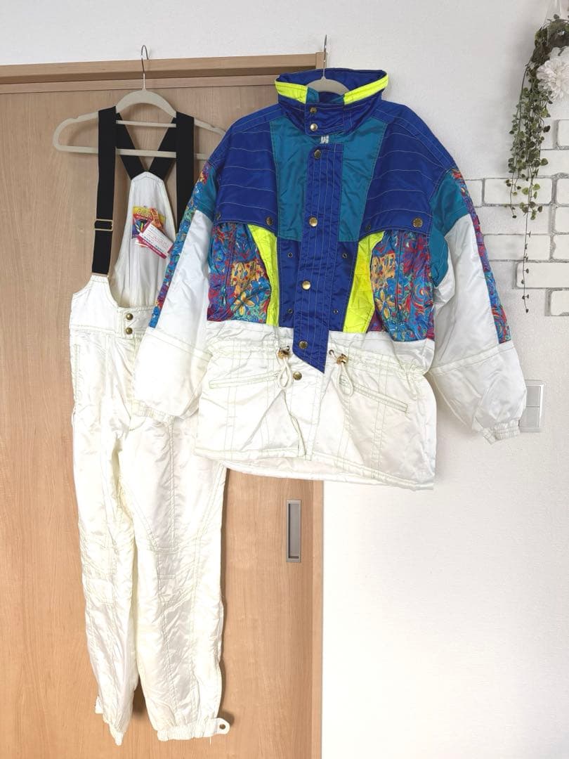 ルシュッド　スキーウェア　上下セット　昭和レトロ　ヴィンテージ　lesud
