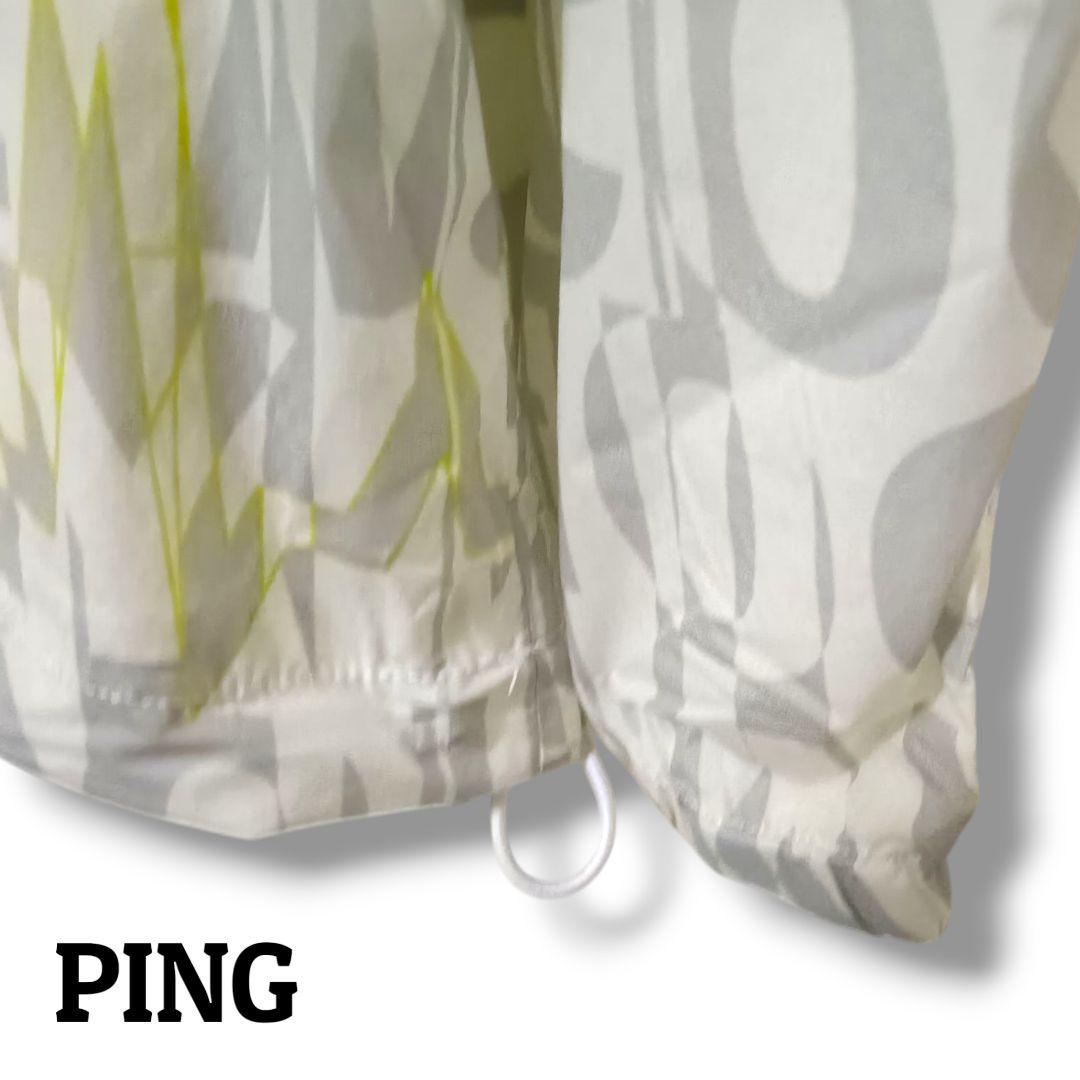 【PINGアパレル】PING ピン ウインドブレーカー Mホワイトメンズゴルフ