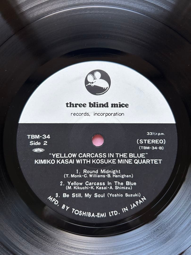 笠井紀美子YELLOW CARCASS IN THE BLUE TBM-34