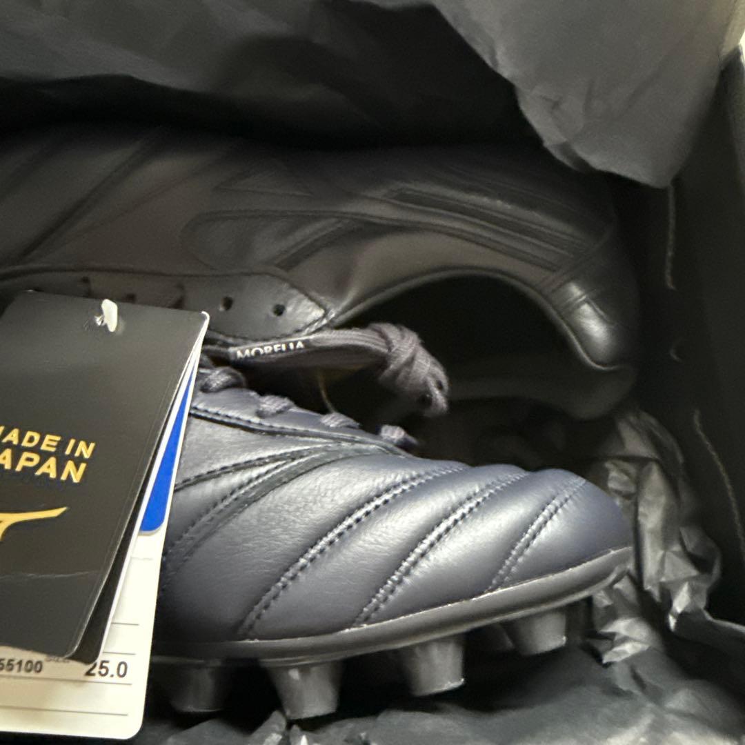 G*様 ミズノ 25cm サッカーシューズ　ブラックアウト　モレリア2japan