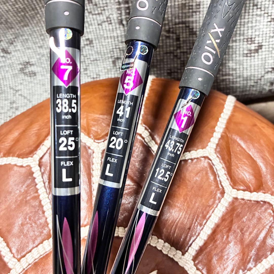 【XXIO 6】ゼクシオレディース 3本セット 1W 5W U7 L 女性用