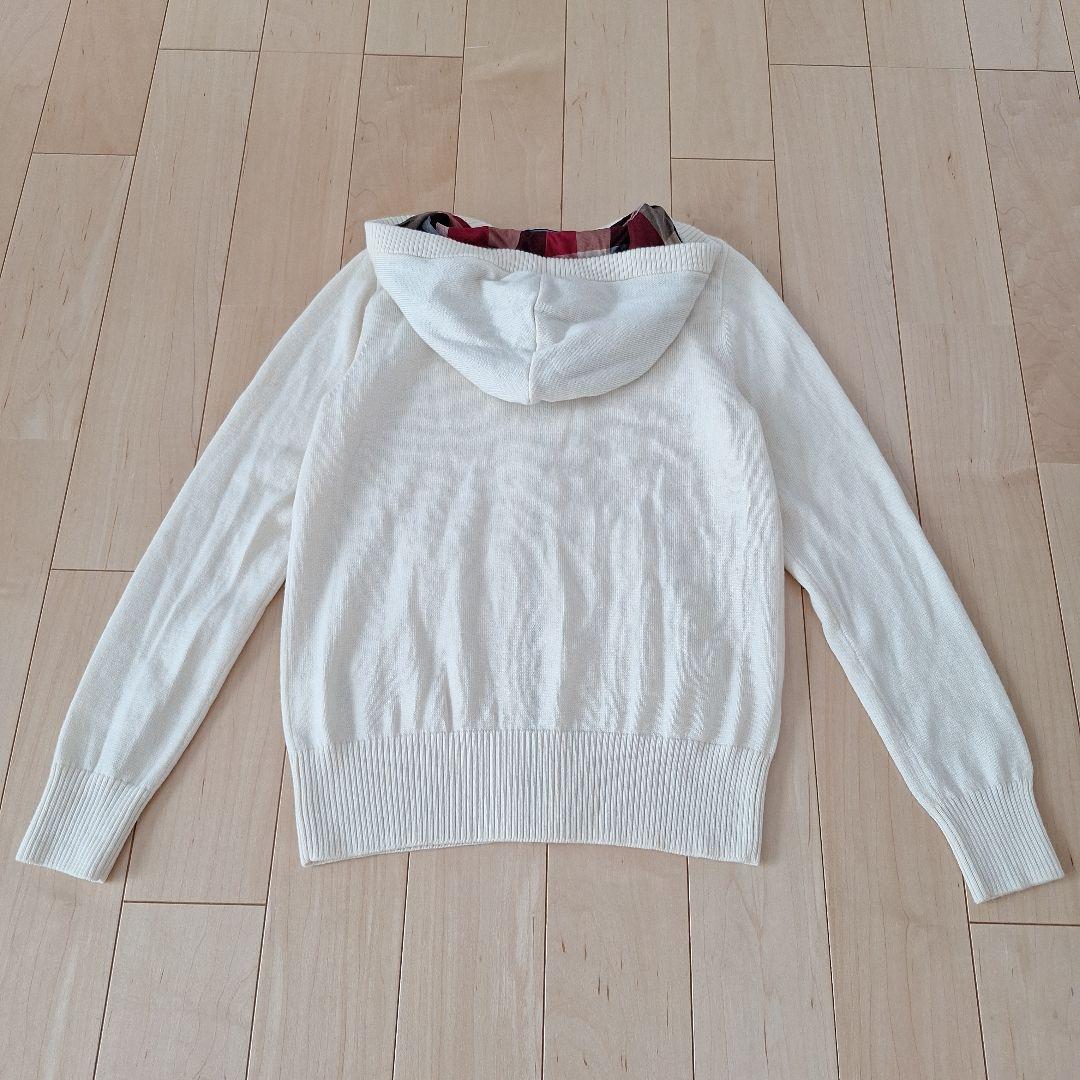 はなはな　ブルーレーベルクレストブリッジ　ジップアップニットパーカー