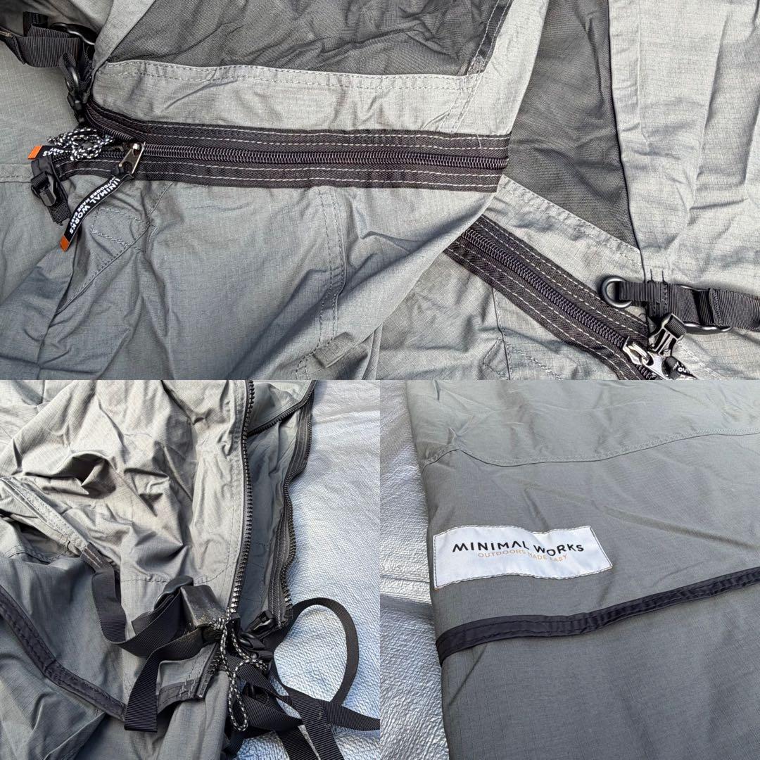 MINIMAL WORKS SHELTER GH CHARCOAL セット