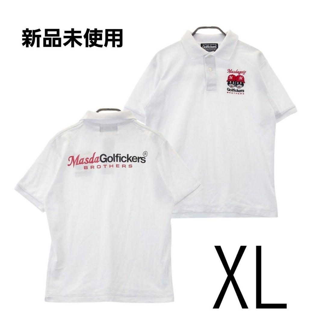 新品未使用 Masda Golfickers ポロシャツ XL 白 刺繍ロゴ
