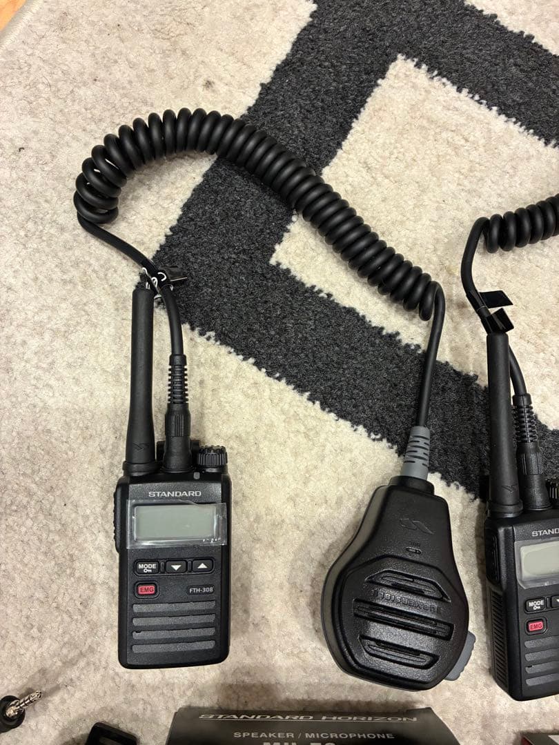 新品　日本製　STANDARD トランシーバー　スピーカーマイク　3セット