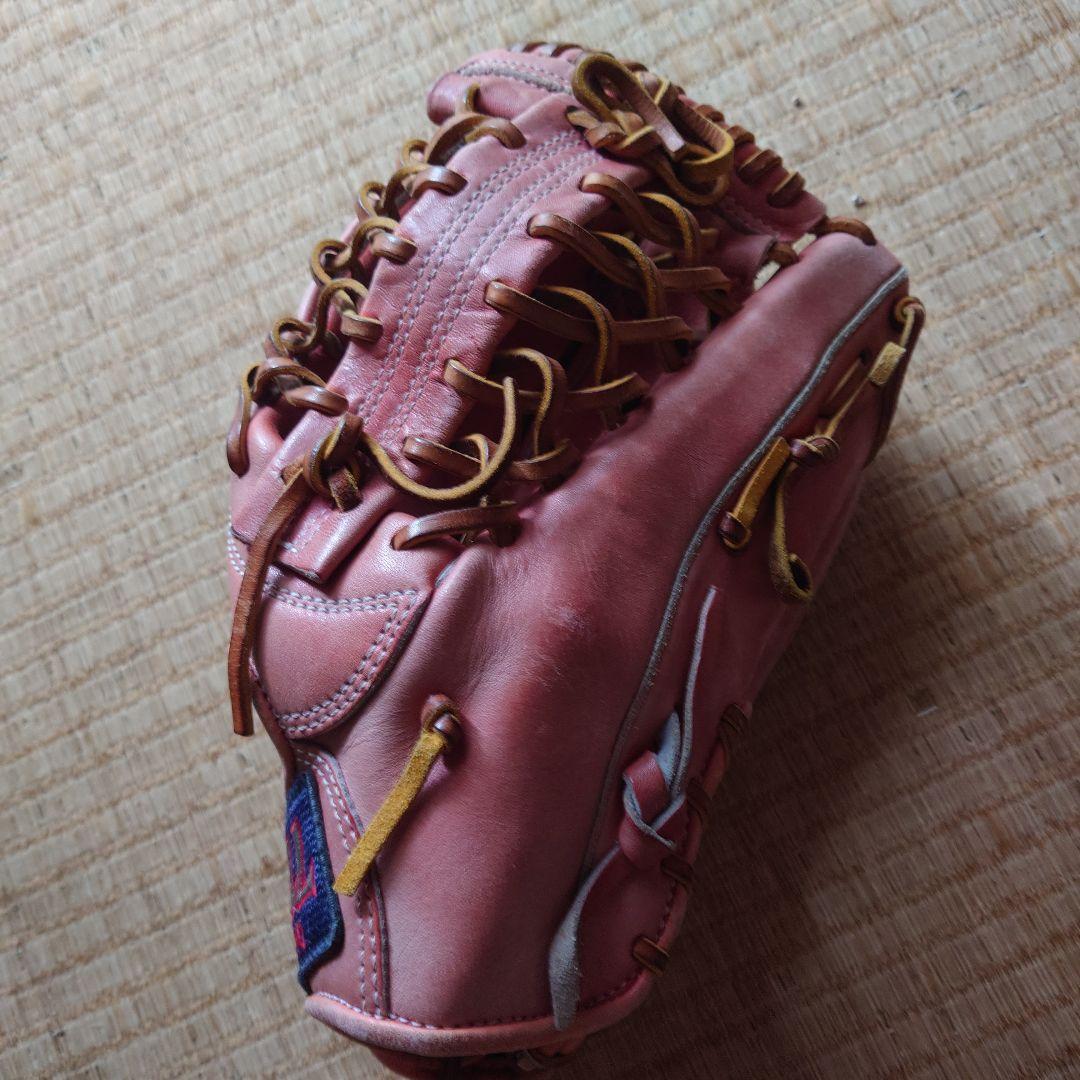 東駒BULLTOKYO 硬式 外野手用グローブグラブ右投げ用中古品グローブ袋付
