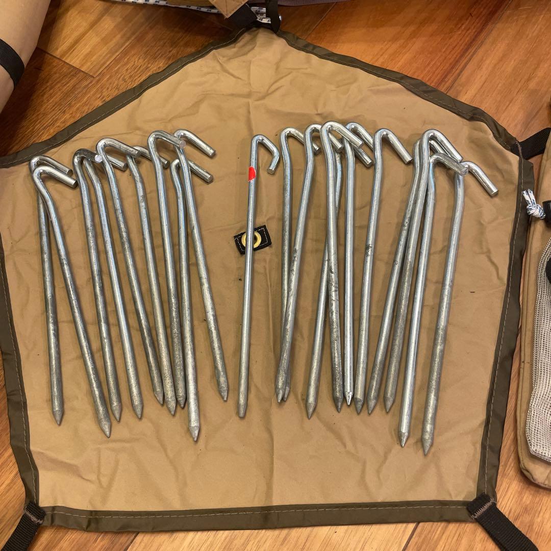 サーカスtc big グランドシートハーフ　サポートバー　ポールポケット　4点