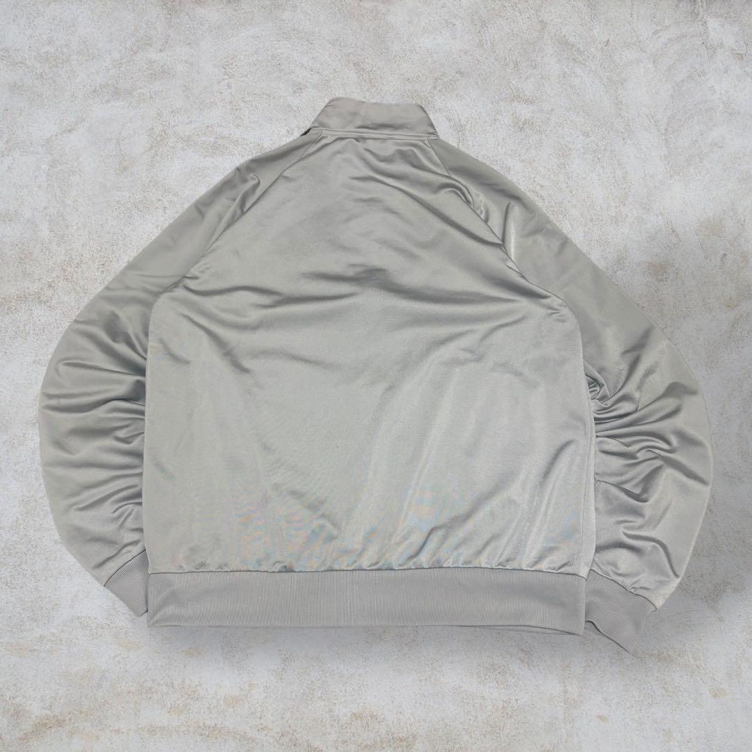 【adidas】Oサイズ 3ライン トラックジャケット グレー