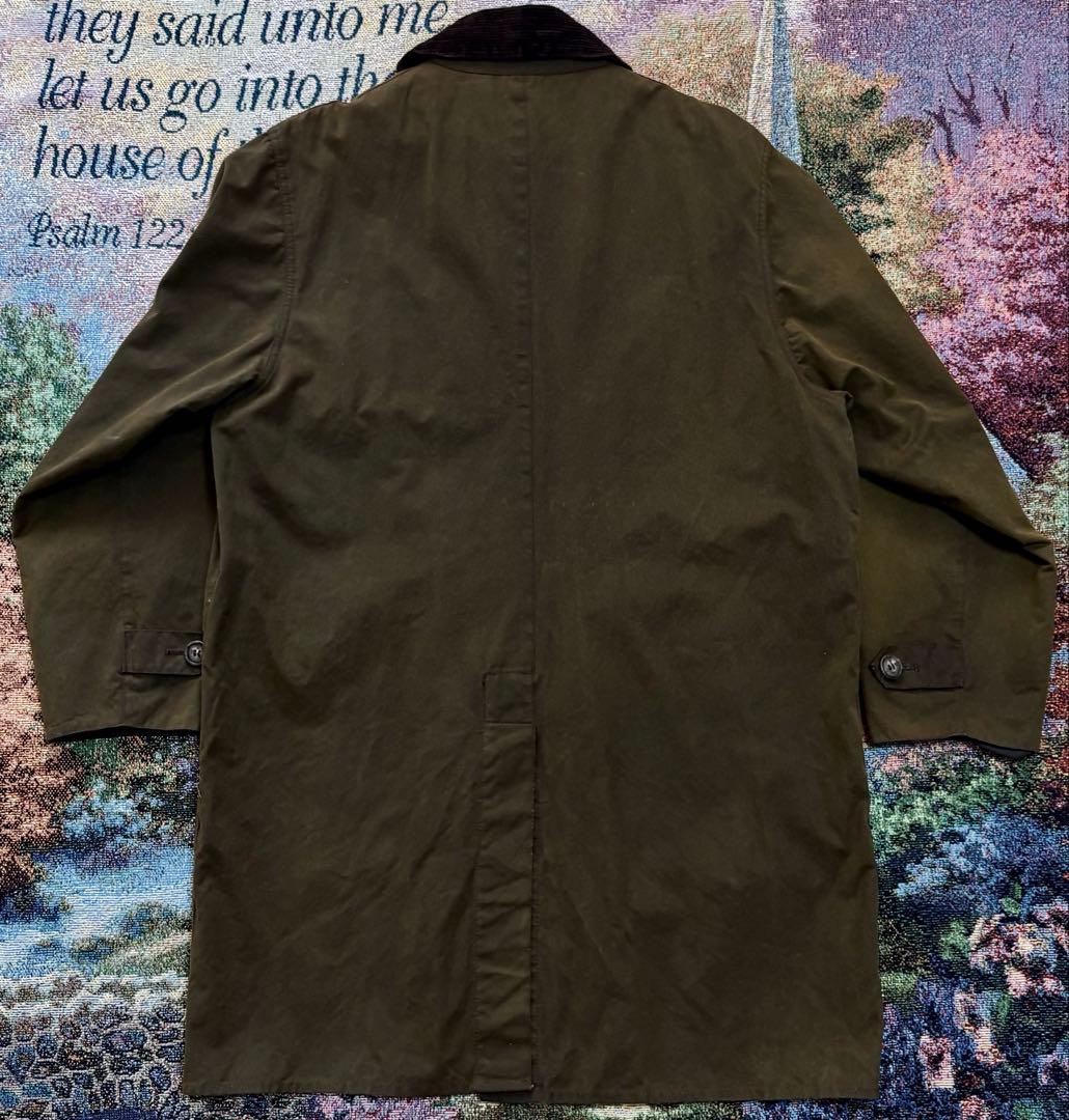 最終値下げ　Barbour オイルドコットン　ロングコート