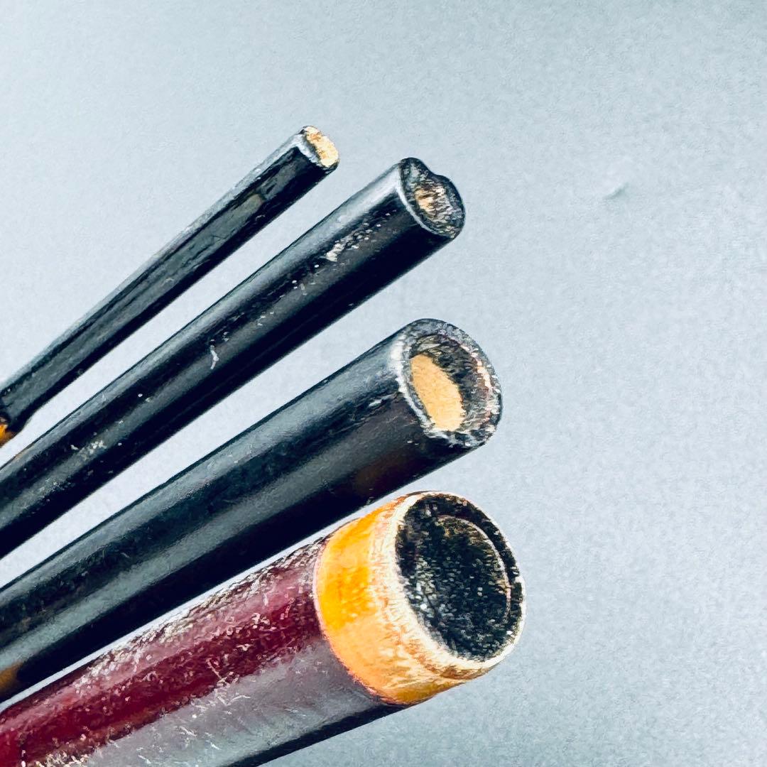 竹製江戸前ハゼ竿　中通し竿　4本継　3.55m　手バネ　竹竿　和竿