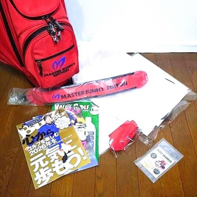MASTER BUNNY EDITION ゴルフバッグ レッド