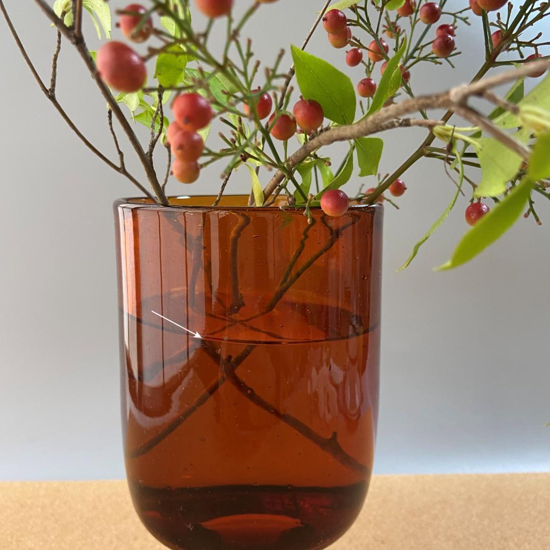 エリックホグラン BODA ヴィンテージ 花瓶 ガラス 高さ20cm 脚付 C