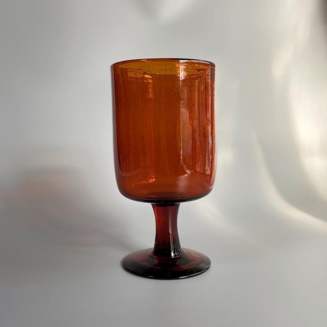 エリックホグラン BODA ヴィンテージ 花瓶 ガラス 高さ20cm 脚付 C