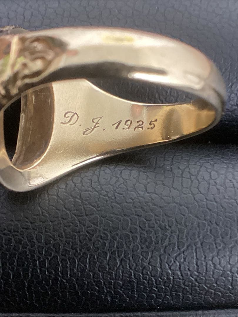 TIFFANYカレッジリング14Kビンテージ1925年製　サイズ12号程度