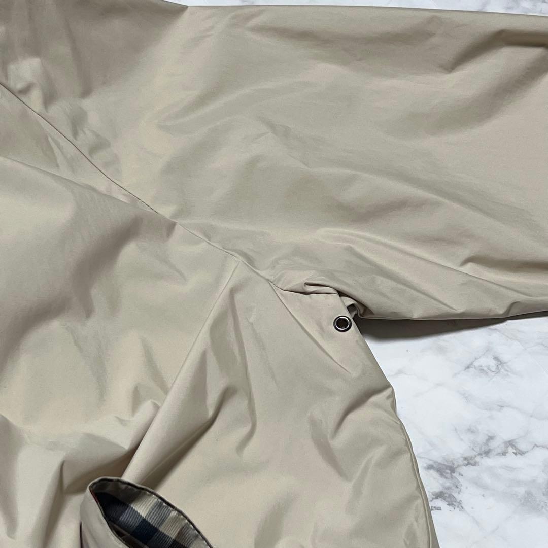 アクアスキュータム　レインコート ※フード無しM〜L ベージュ チェック 比翼