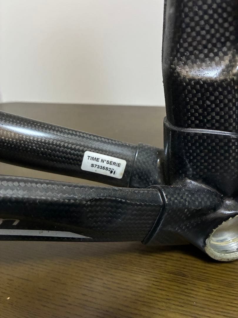 TIME カーボン ロードバイクフレーム ブラック　RXR VIPカラー