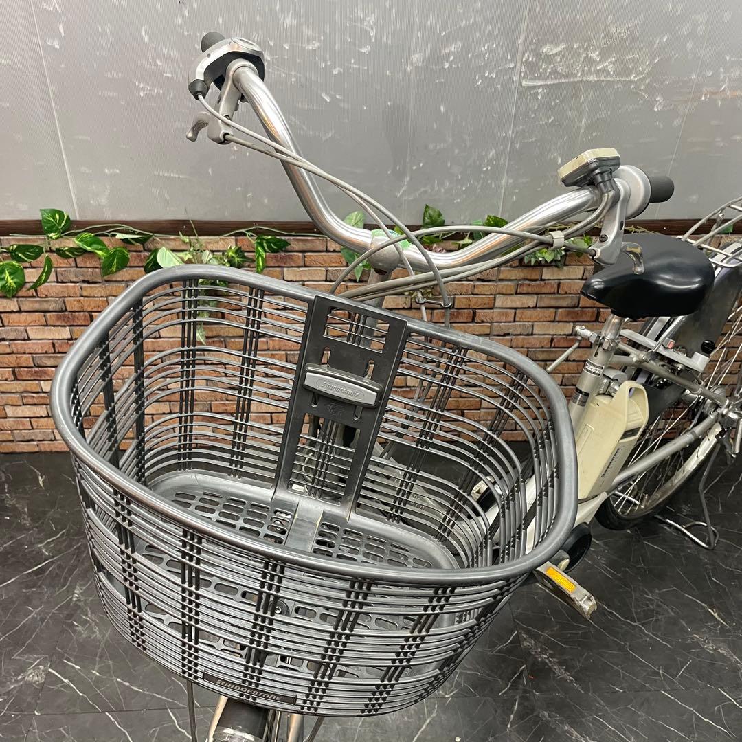 【14】電動自転車 ブリヂストン Assista シルバー 26インチ