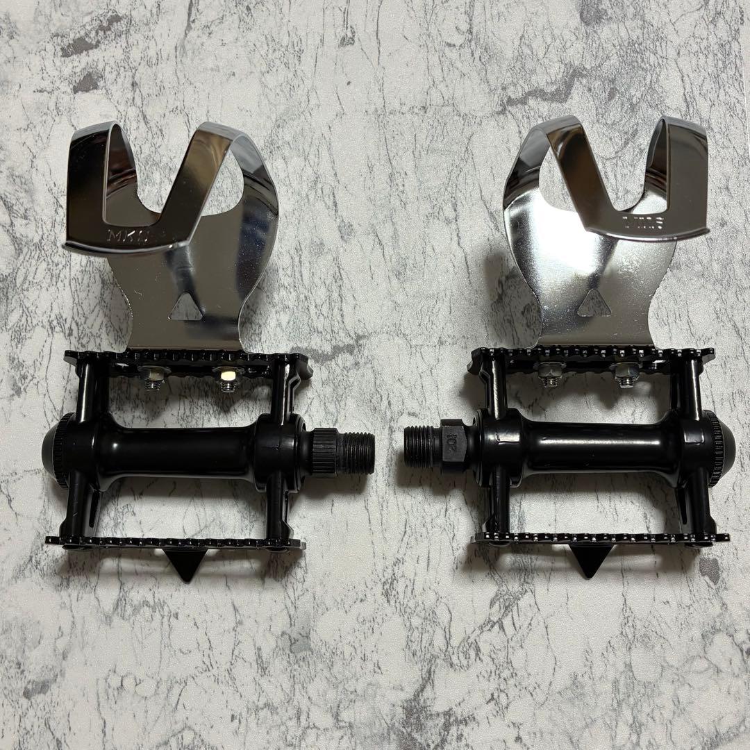 新品未使用 ペダル ・ トゥークリップのセット販売　MKS
