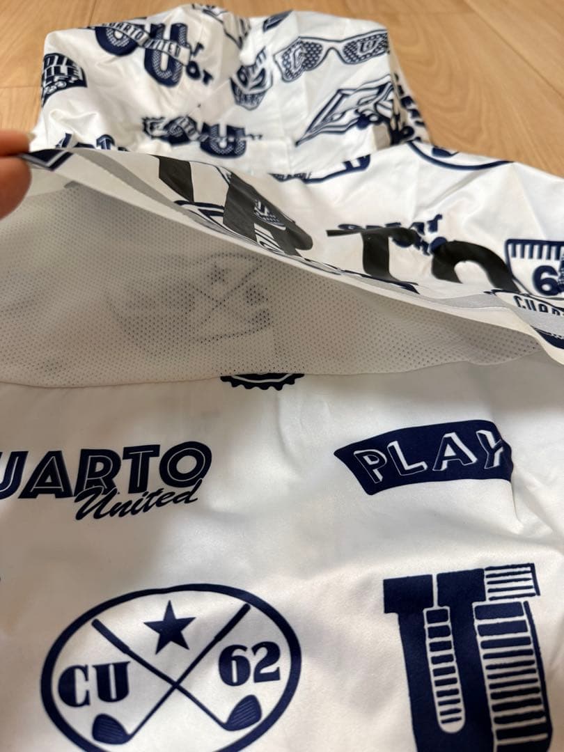 CUARTO UNITED ワッペン柄レインウエア/ワンピース　M