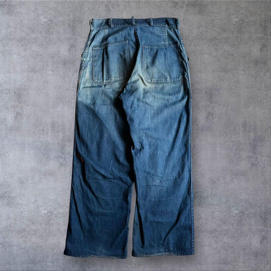 40s USN デニム ベイカー トラウザー 米軍実物