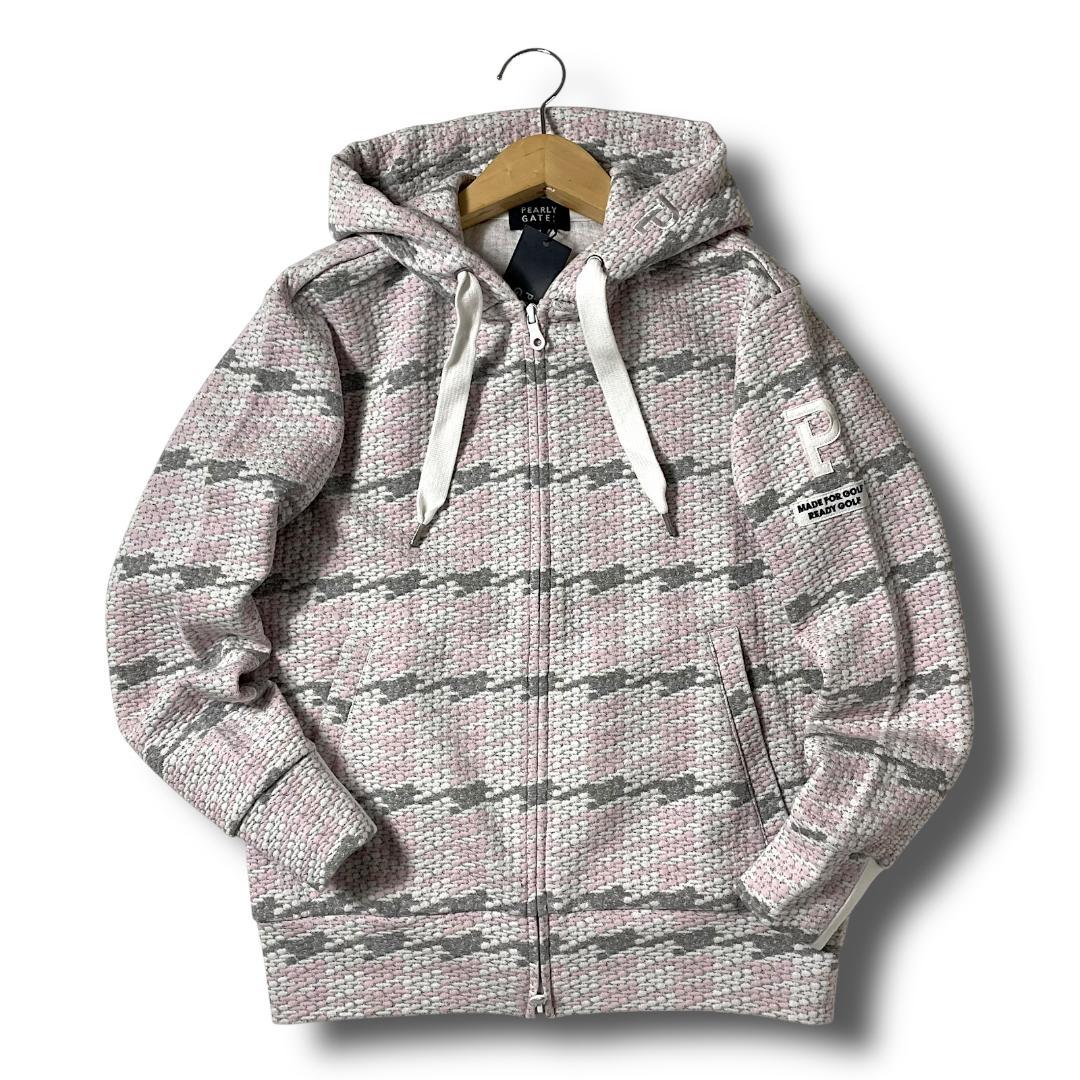 1 パーリーゲイツ 定価3.7万 フクレジャガード スウェット パーカー 091