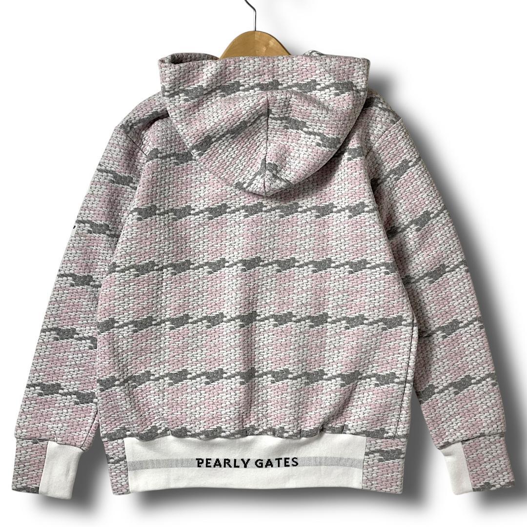 1 パーリーゲイツ 定価3.7万 フクレジャガード スウェット パーカー 091