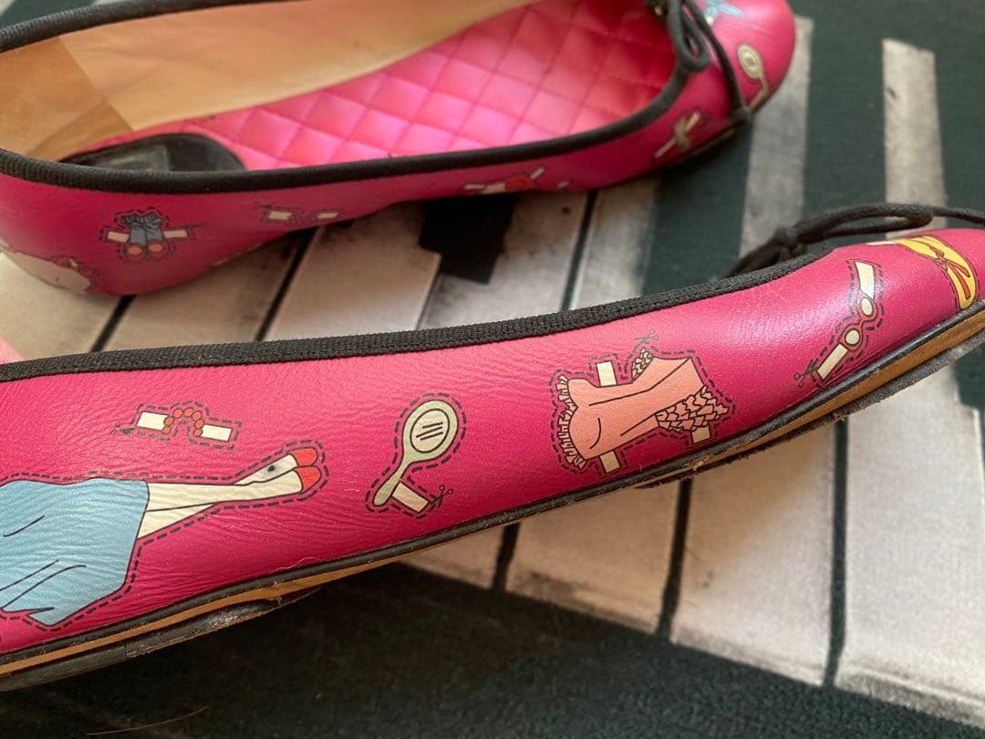 レア　ドルチェアンドガッバーナ　D&G バレエシューズ　フラットシューズ　ピンク