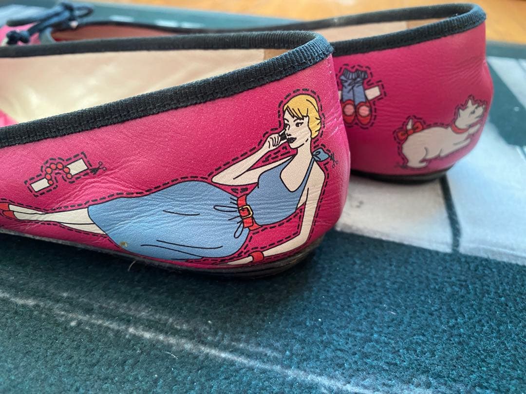 レア　ドルチェアンドガッバーナ　D&G バレエシューズ　フラットシューズ　ピンク