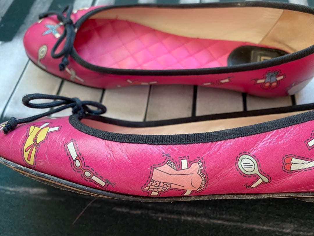 レア　ドルチェアンドガッバーナ　D&G バレエシューズ　フラットシューズ　ピンク