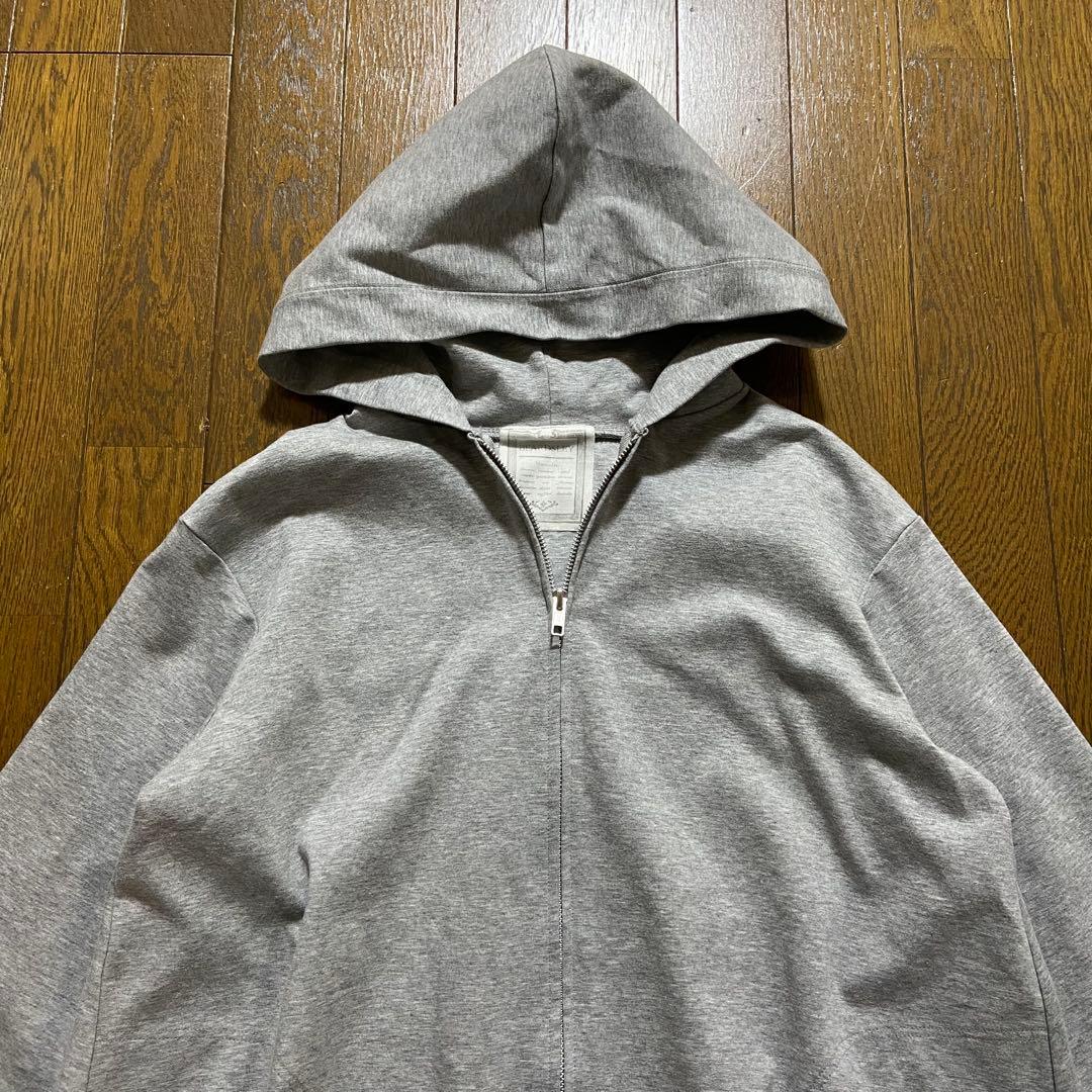 【BEARDSLEY】Aラインジップアップパーカー フレア 新品 グレー