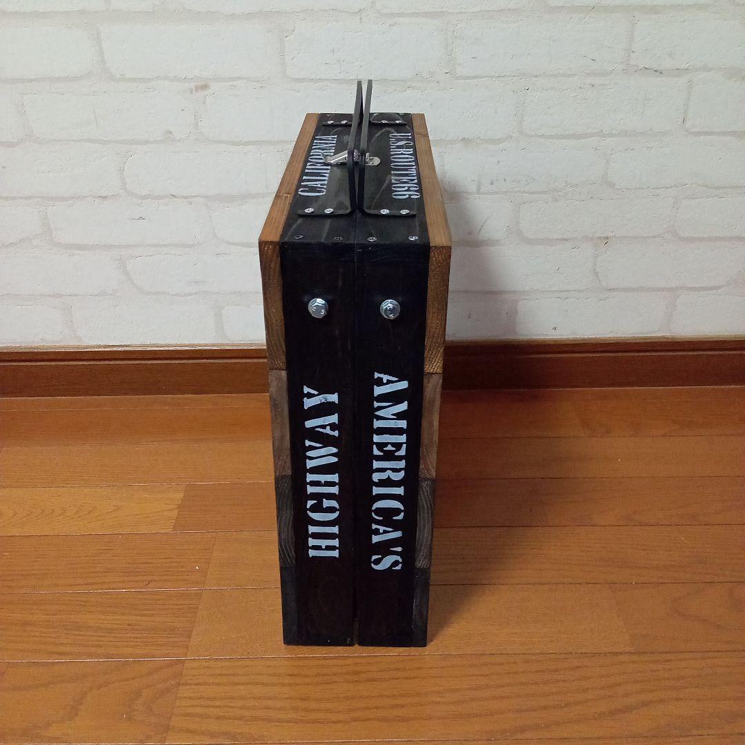 【ハンドメイド】男前折り畳みローテーブル・フォールディングテーブル（ルート66）